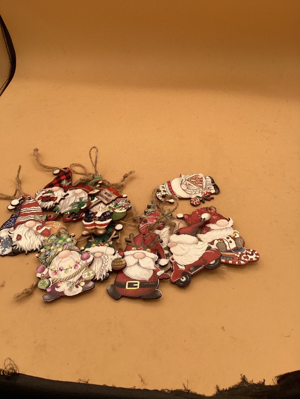 Twelve Christmas Gnome ornaments